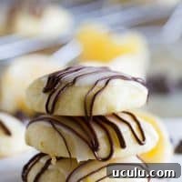 3 ricotta cookies stacked