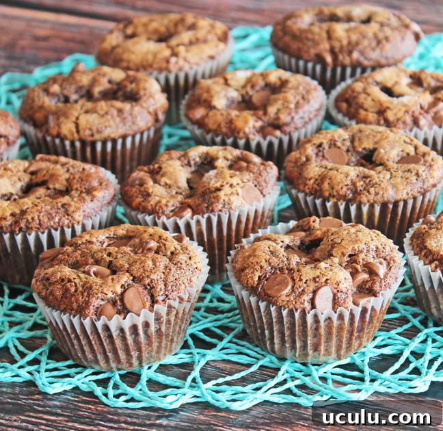 Chocolate banana muffins