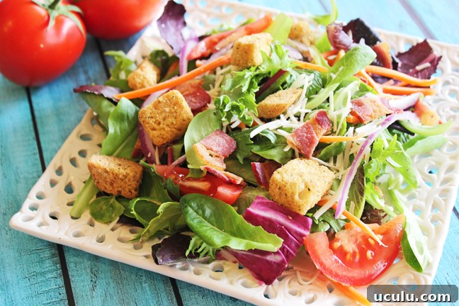 Gourmet green salad