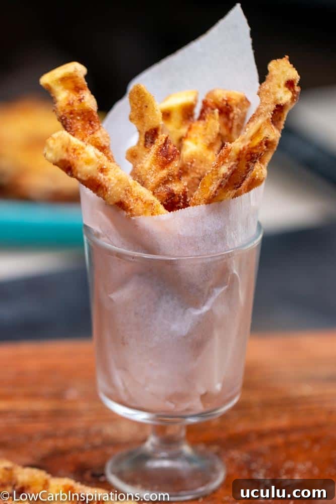 Keto Chaffle Churro Recipe