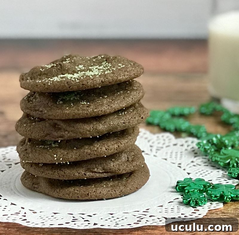 chewy mint chocolate chip cookies dairy-free