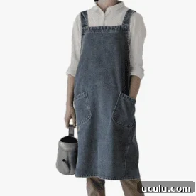 No Tie Denim Apron