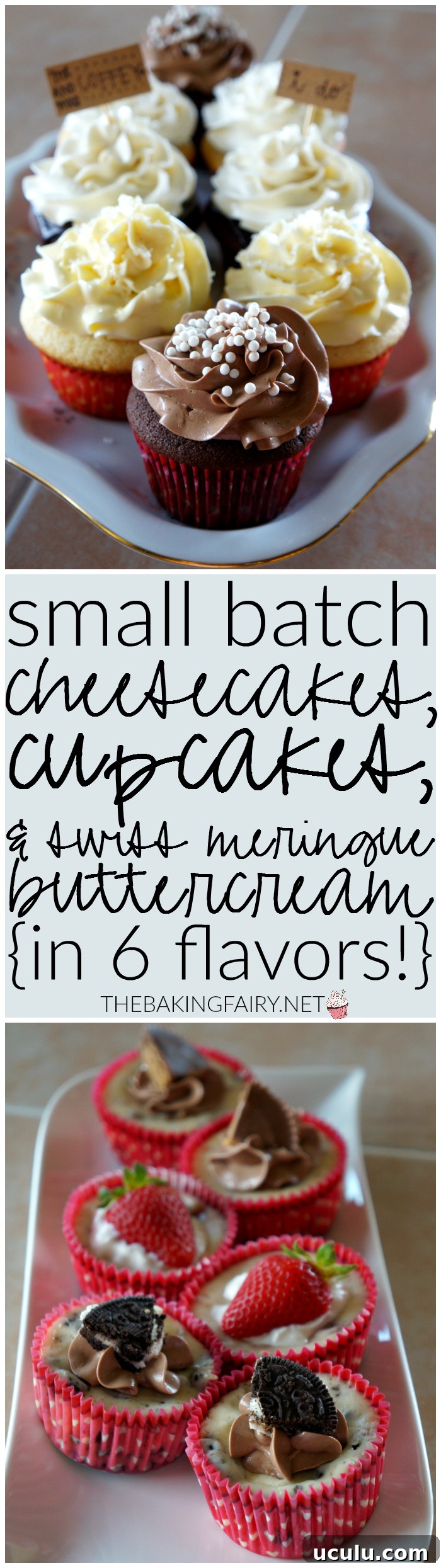 small batch cheesecakes, cupcakes, and buttercream | The Baking Fairy