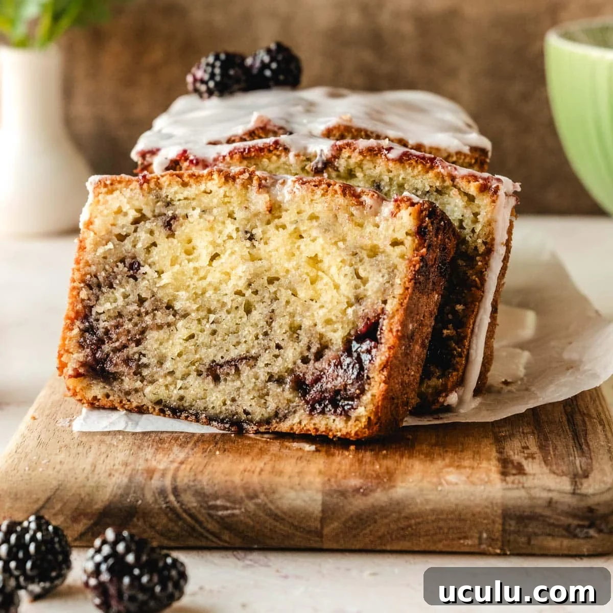 Lemon blackberry loaf recipe.