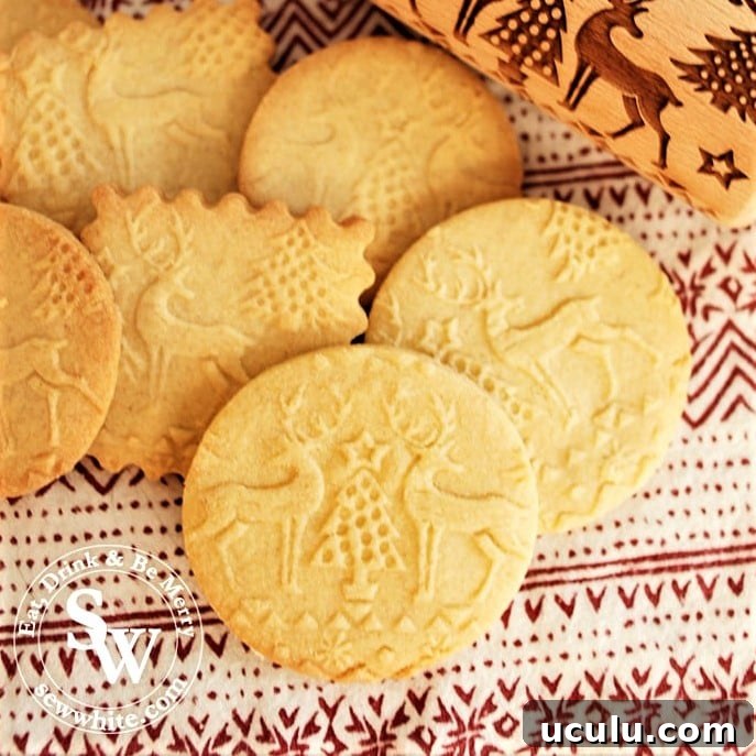 Embossed cookies