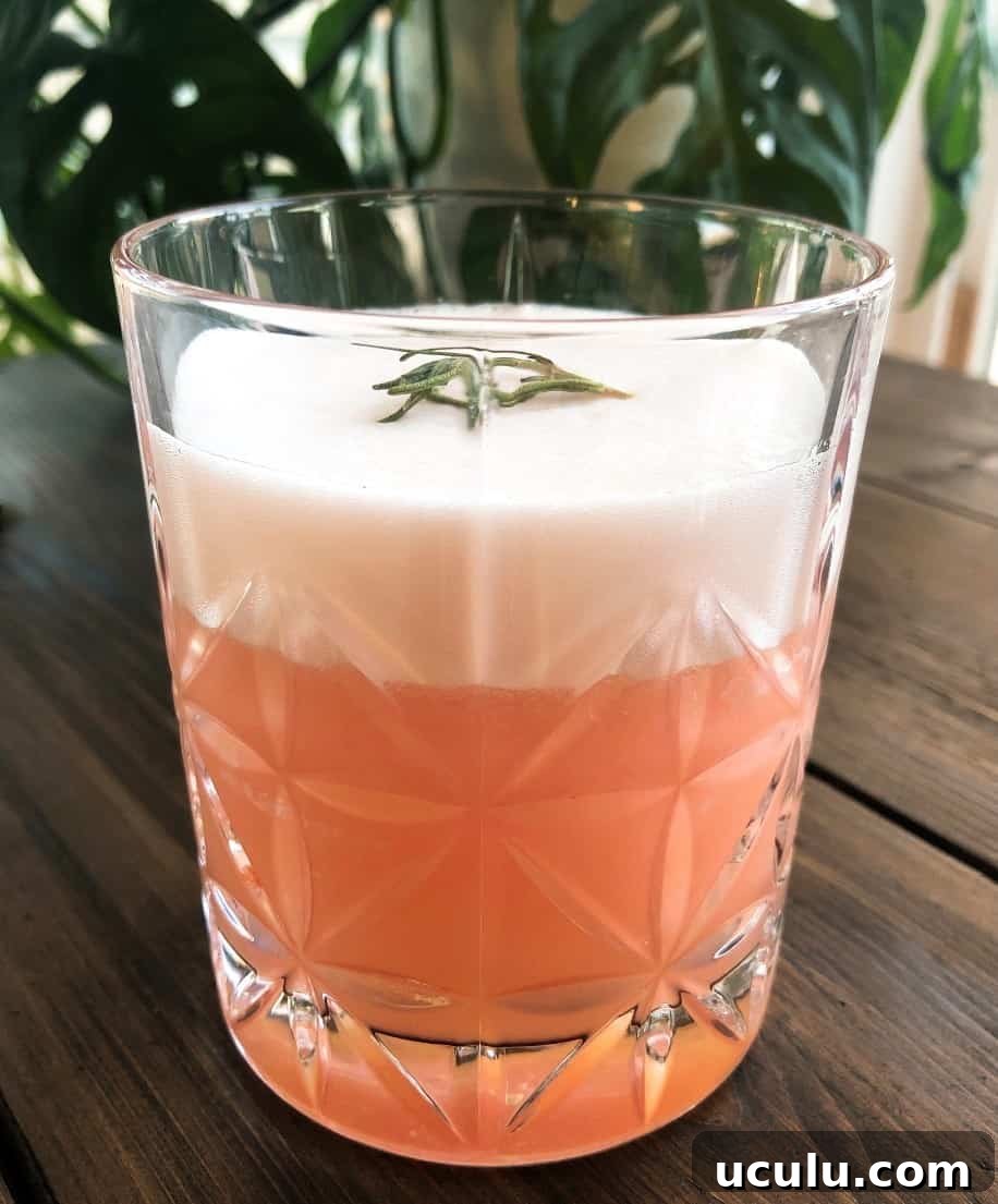 rosemary grapefruit vodka cocktail.