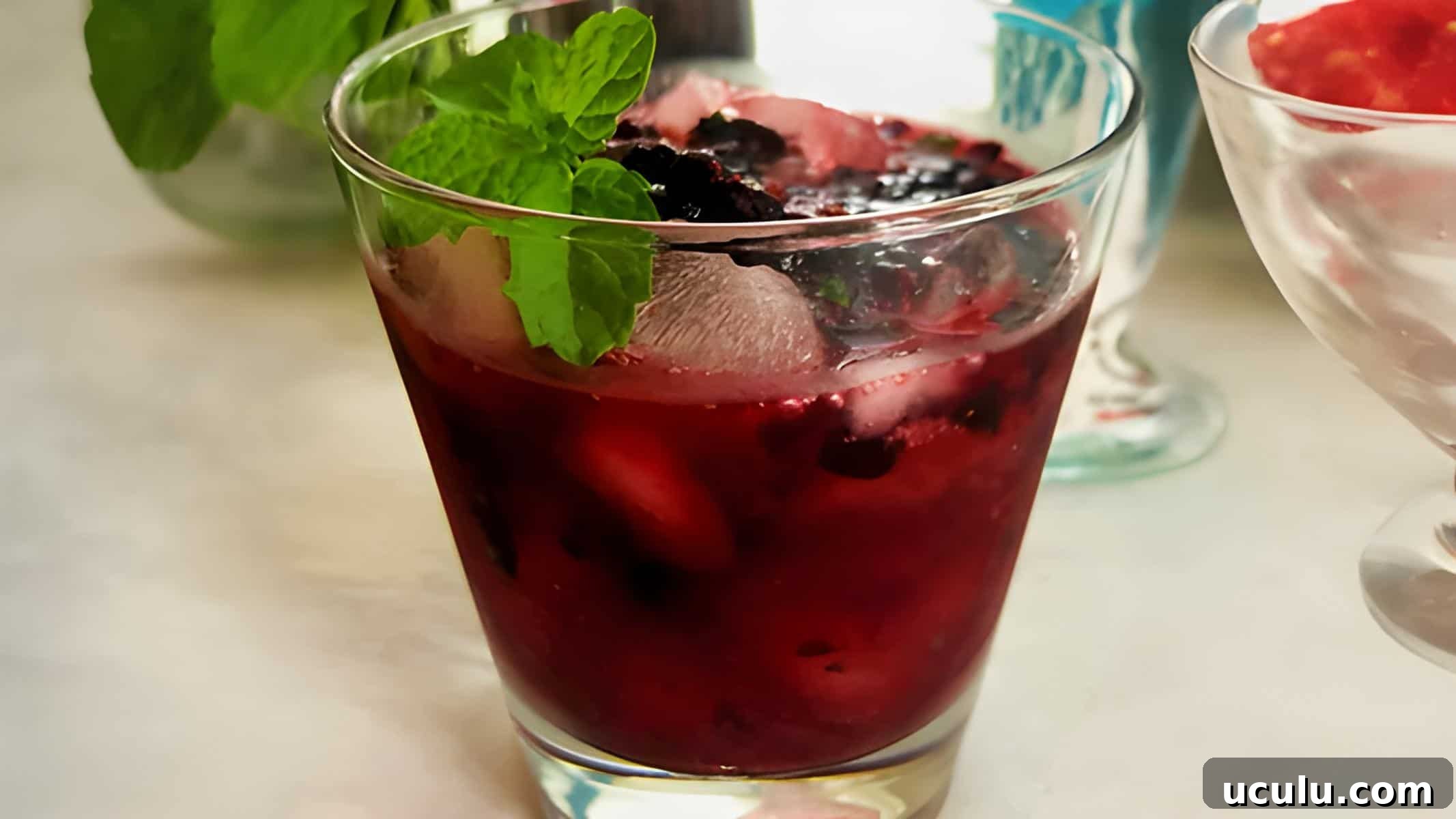 huckleberry vodka cocktail.