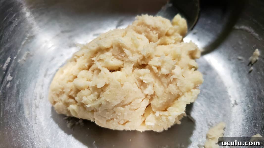 ball of pie crust dough.