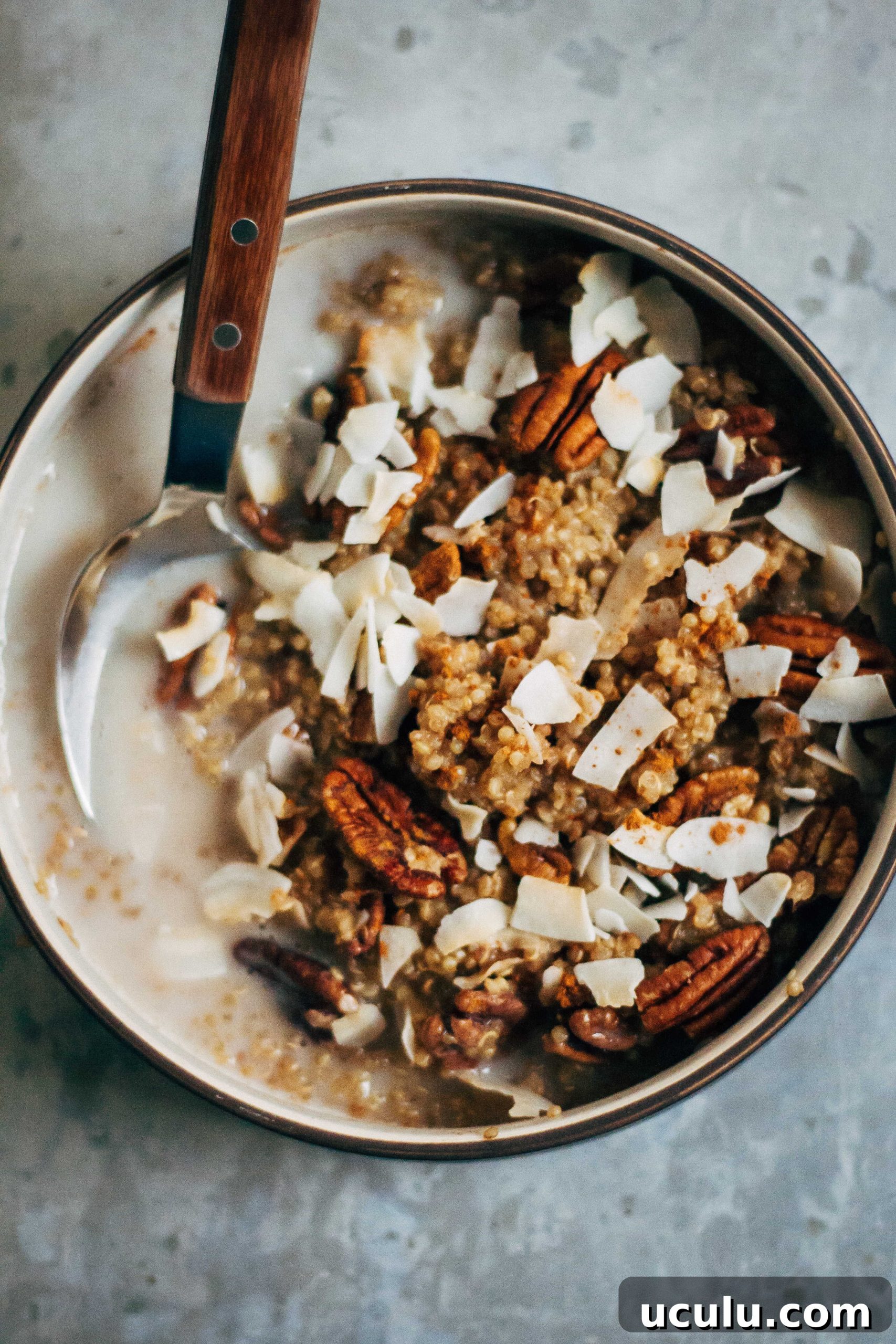 Breakfast Quinoa w/ Chai + Cinnamon | Well and Full | #breakfast #recipe