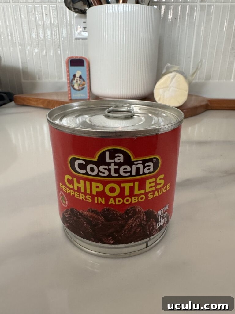A can of Chipotle peppers in Adobo Sauce