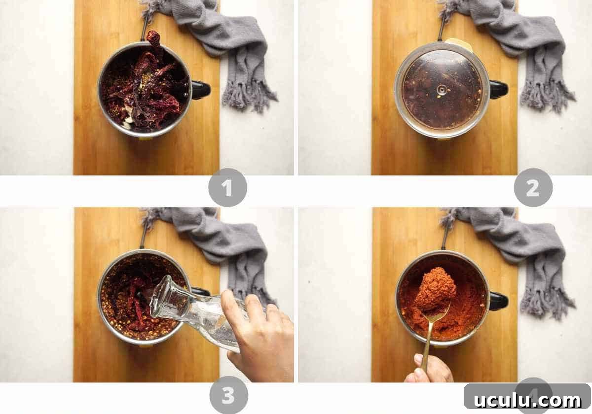 Step by step picture collage showing how to make Chicken Ghee Roast