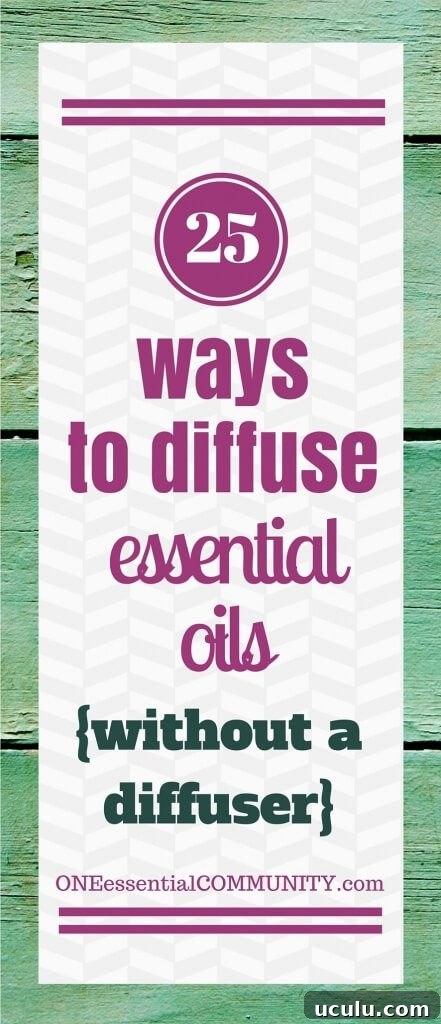 25 Ways to diffuse essential oils without a diffuser