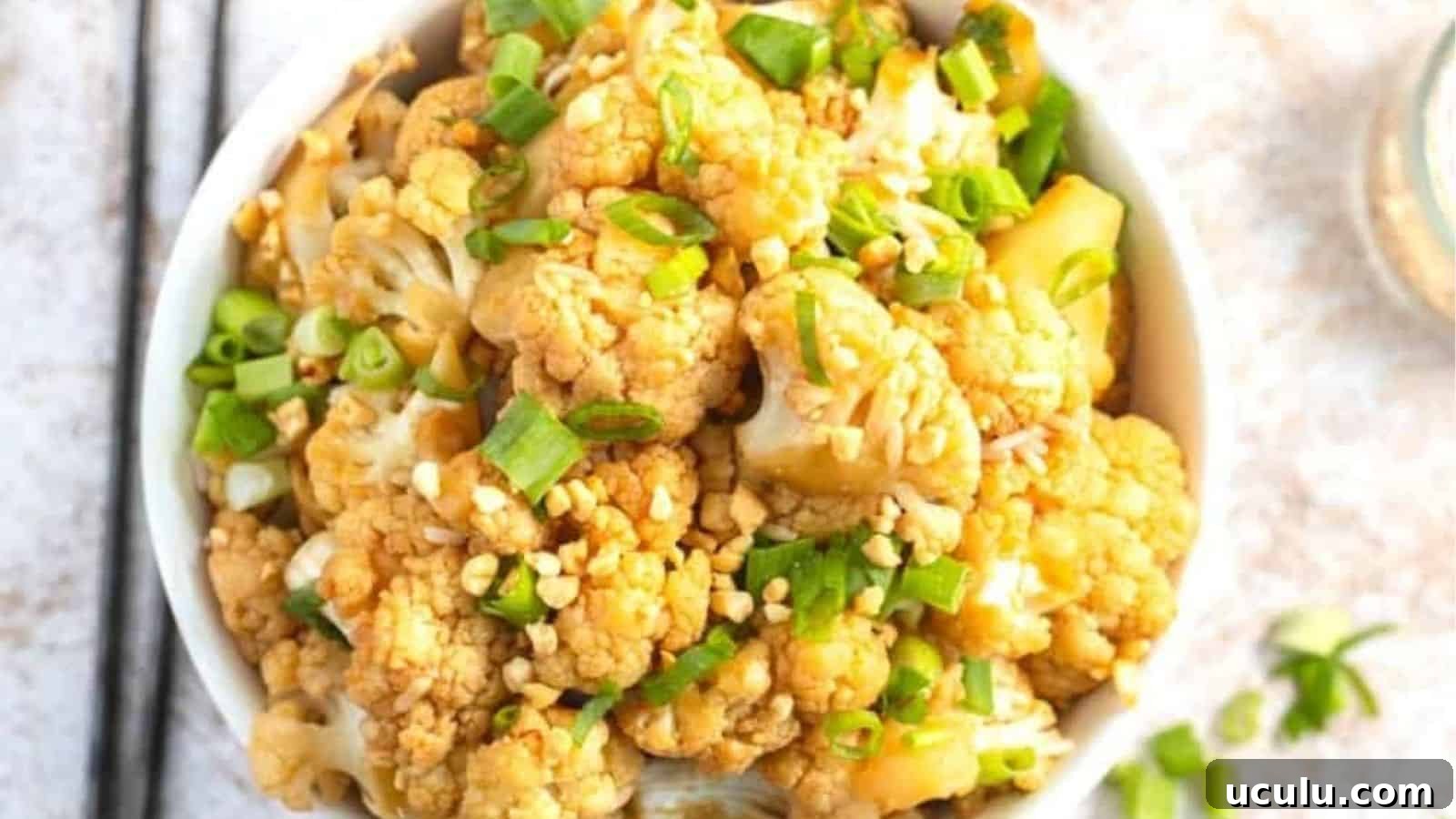 Vegan Kung Pao Cauliflower