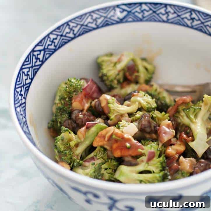 Old Time Broccoli Opposite Salad