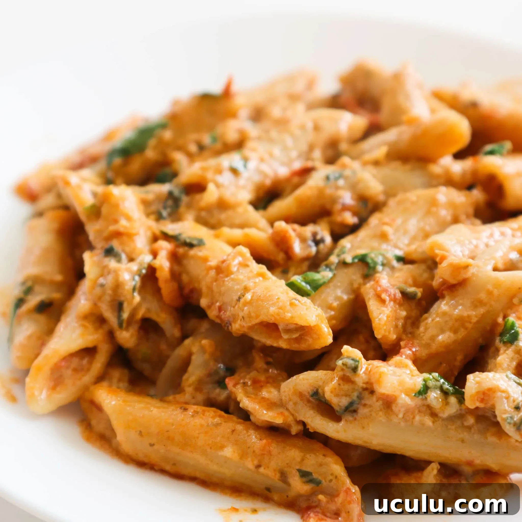 Creamy pesto pasta recipe: you need to try this one-pan veggie-packed meatless dinner idea, so easy, so good and your kids will absolutely love this healthy pasta recipe!