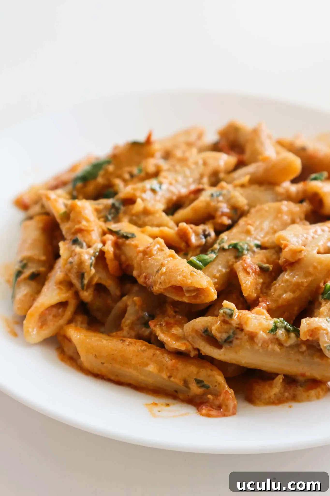 Creamy pesto pasta recipe: you need to try this one-pan veggie-packed meatless dinner idea, so easy, so good and your kids will absolutely love this healthy pasta recipe!