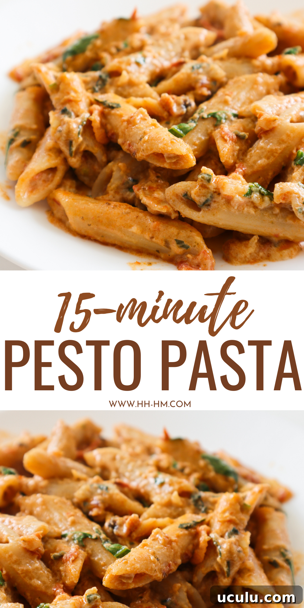 Creamy pesto pasta recipe: you need to try this one-pan veggie-packed meatless dinner idea, so easy, so good and your kids will absolutely love this healthy pasta recipe!