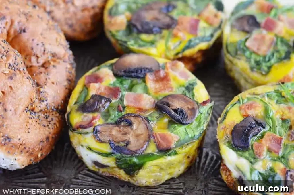 Frittata Breakfast Sandwiches (gluten free, dairy free option) in ramekins