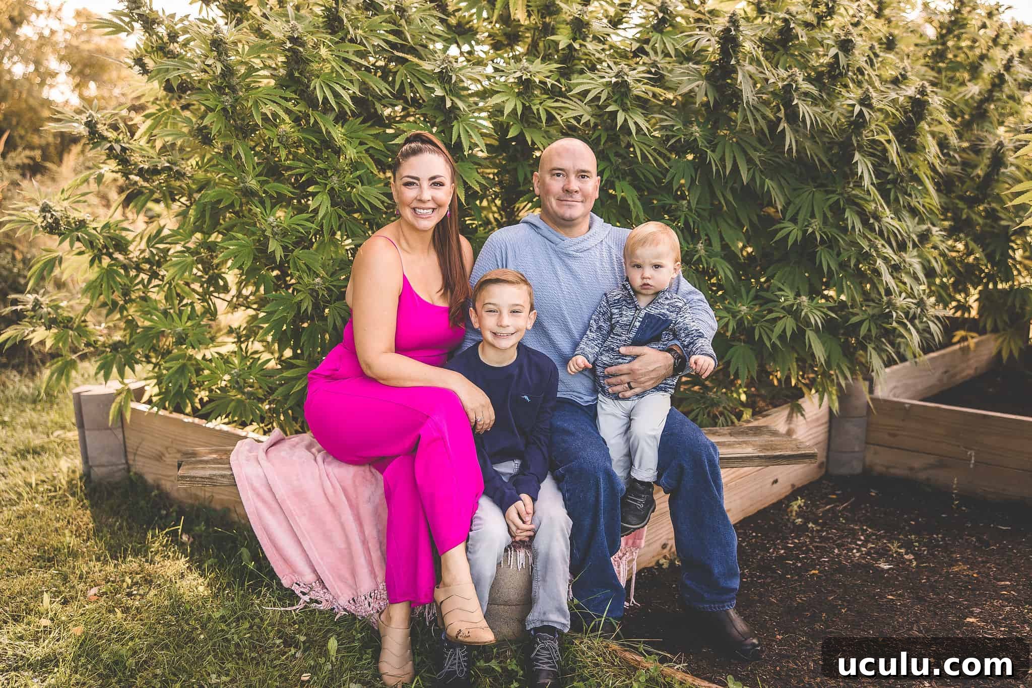 A picture of Emily Kyle's family.