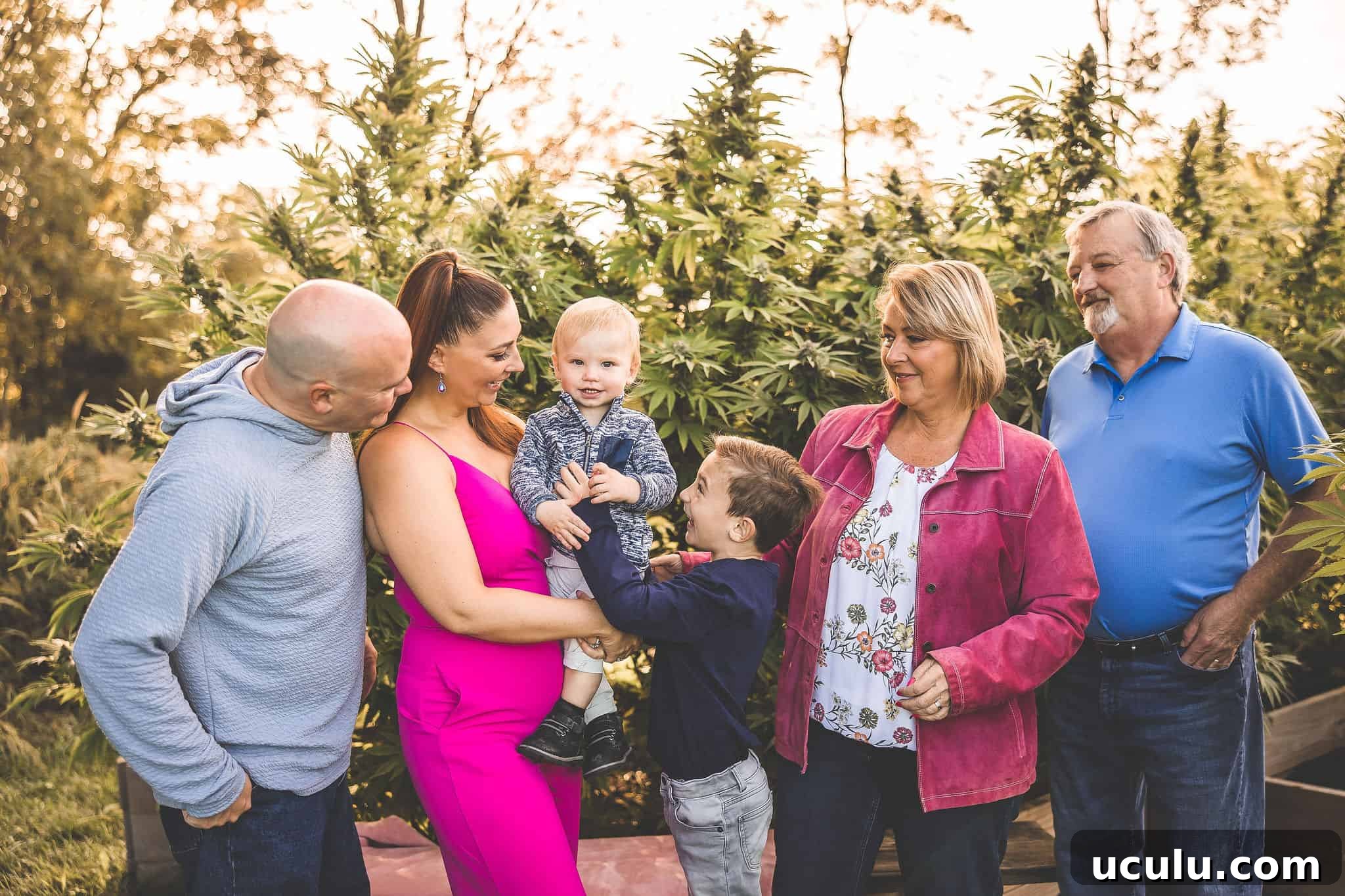 A picture of Emily Kyle's family.