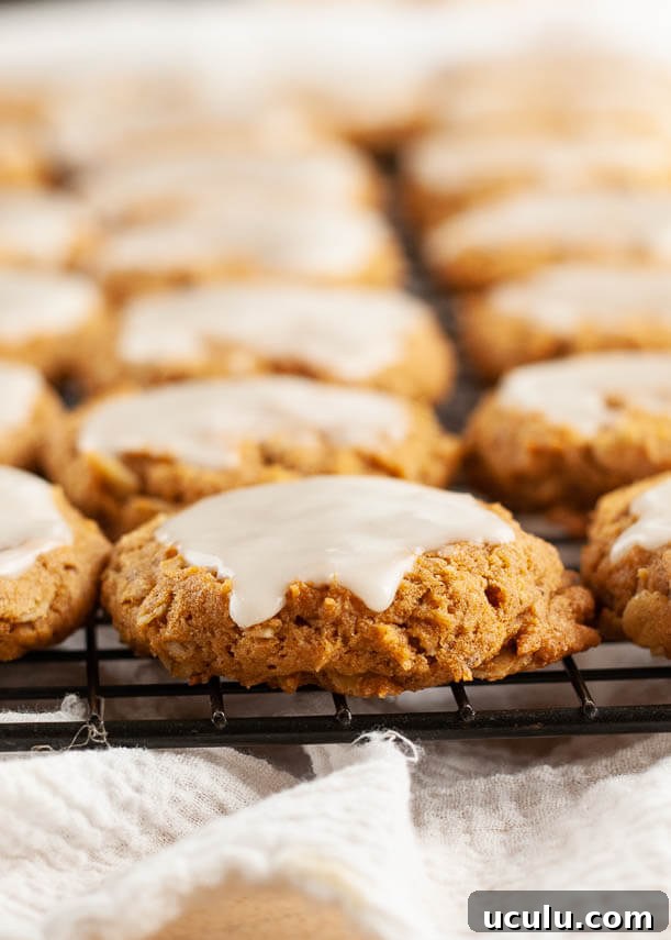 gluten-free-iced-pumpkin-oatmeal-cookies