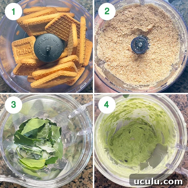 step by step picture collage of making paan cheesecake truffles