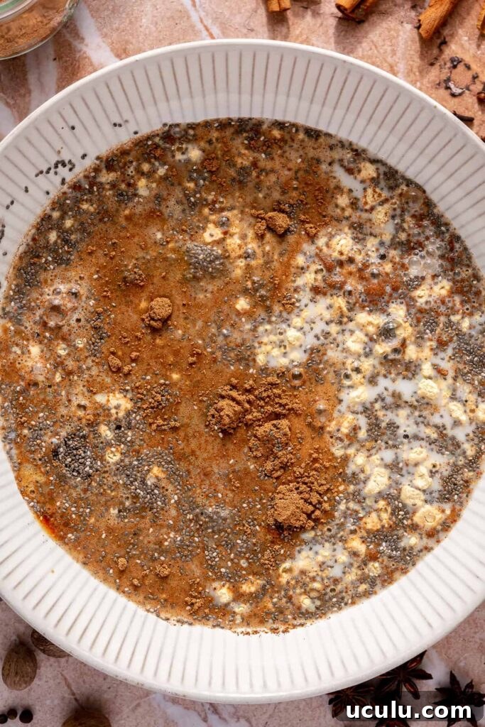 Dirty chai closeup