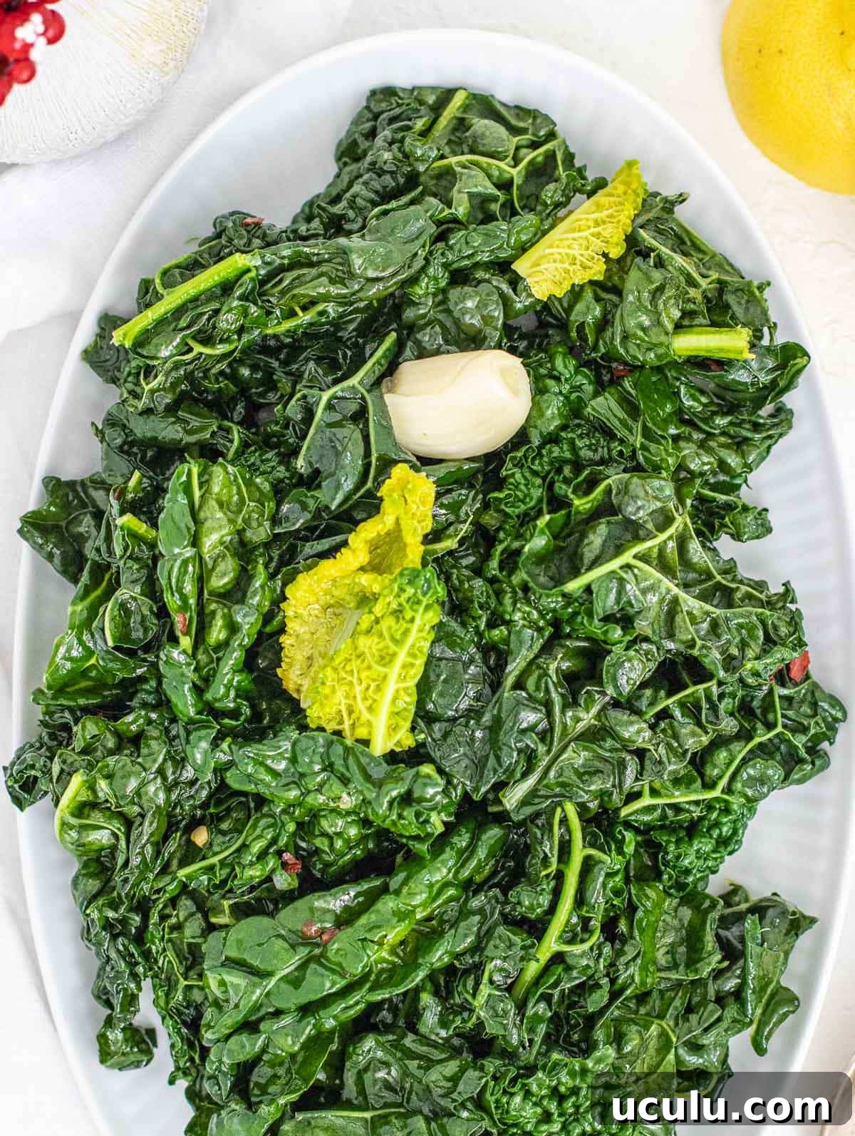 Sauteed kale with garlic and lemon