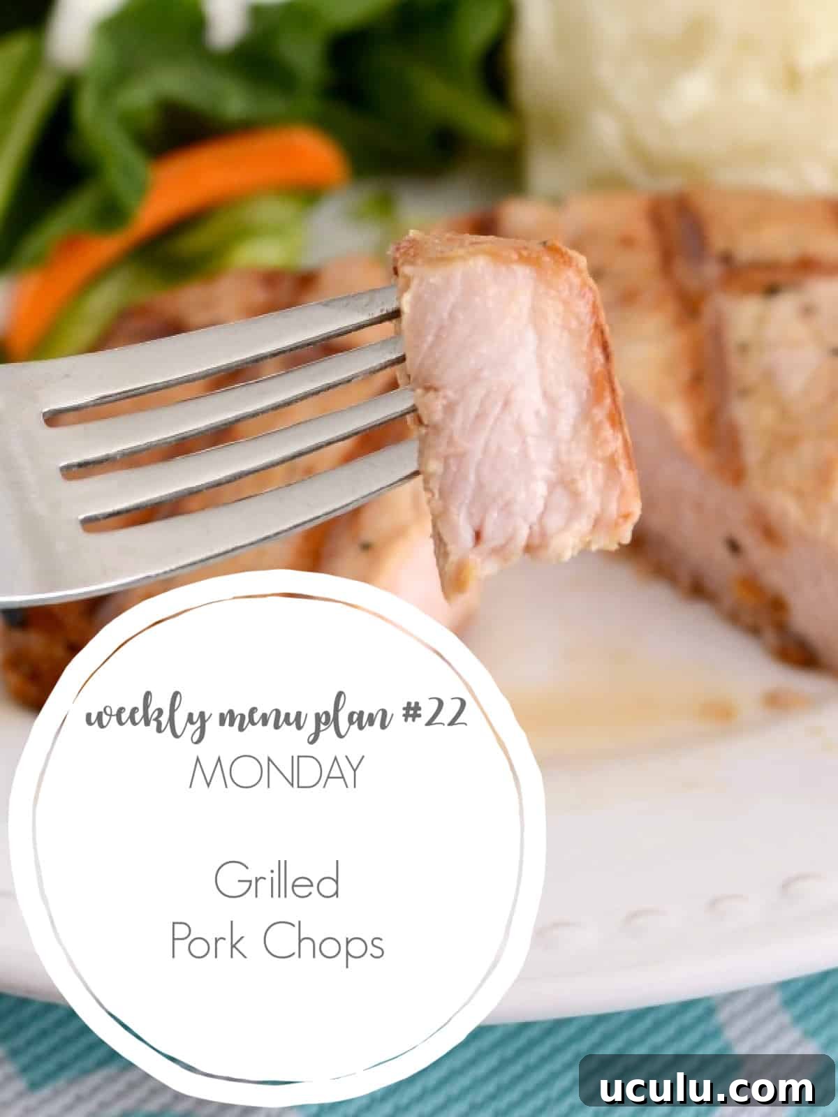 grilled pork chops