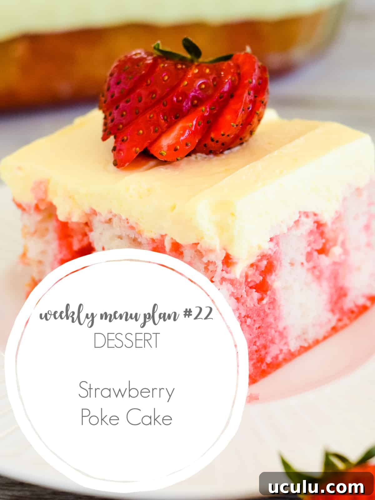 strawberry poke cake