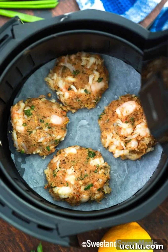 air fryer shrimp cakes
