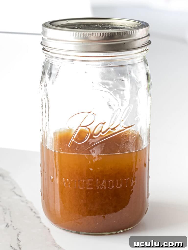 yeast water in a glass mason jar with metal lid