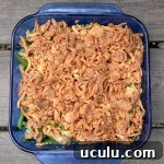 traditional holiday green bean casserole