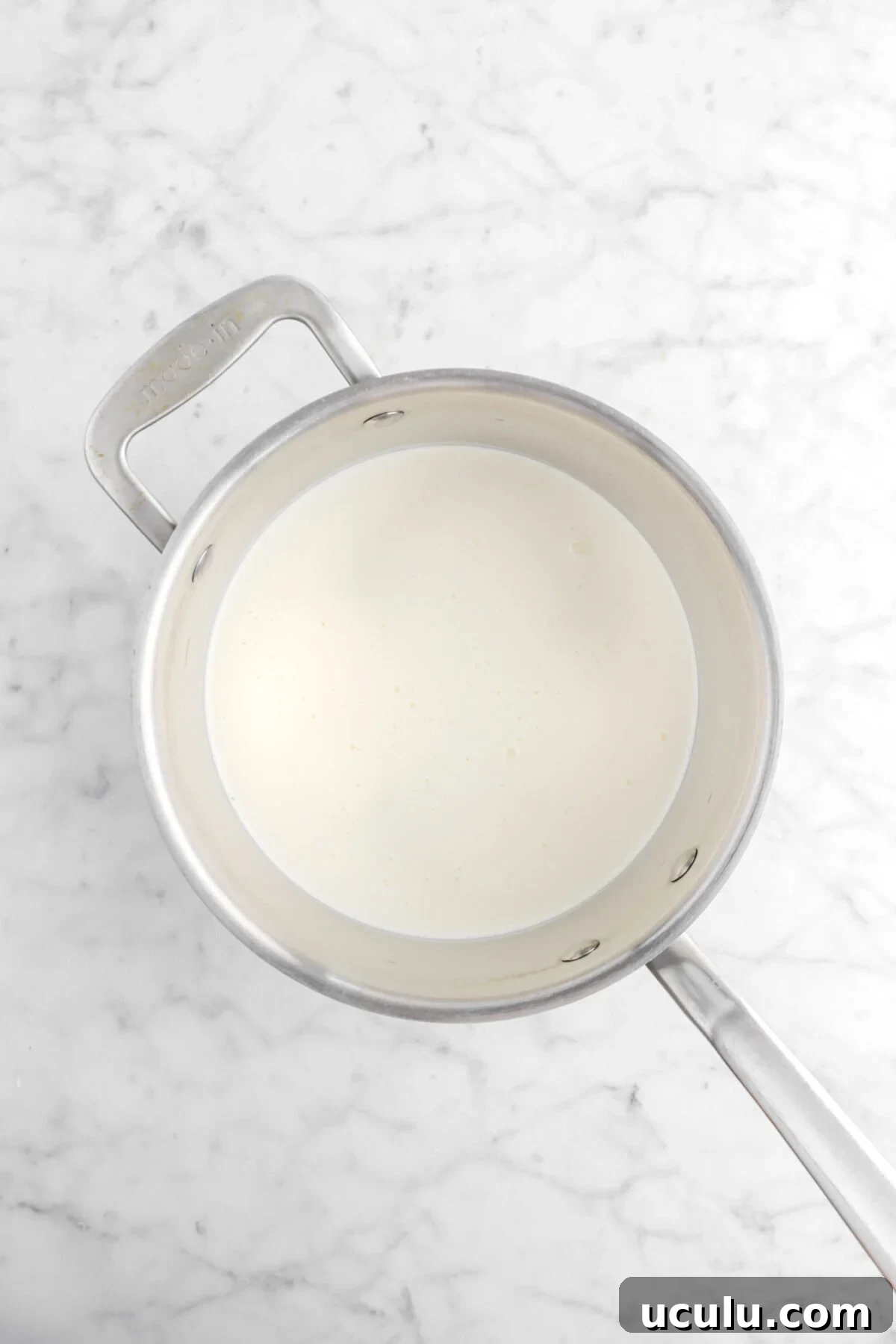 heavy cream in pot