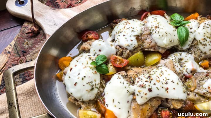 pizza chicken thighs in pan