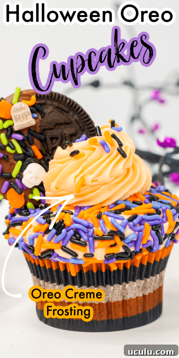 Halloween Oreo Cupcakes 