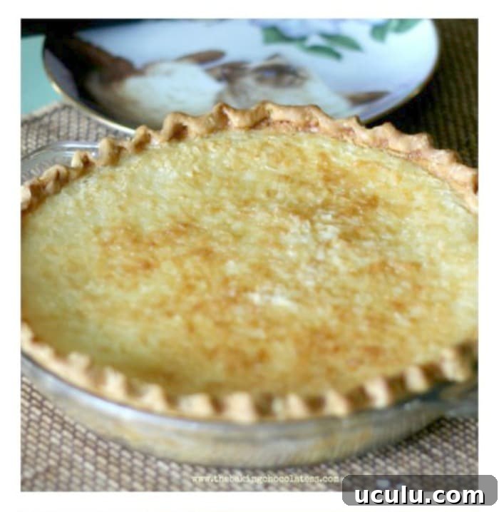 Creamy Lemon Coconut Custard Pie RECIPE