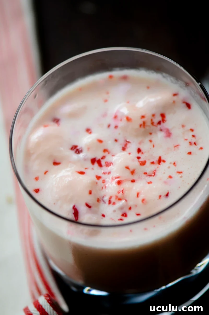 peppermint eggnog punch 046