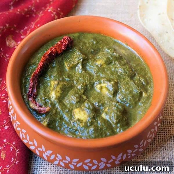 Low-Carb Instant Pot Recipes for Quick Weeknight Meals 17 Palak Paneer in a orange bowl with white pattern