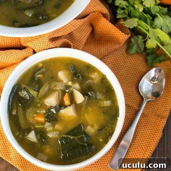Low-Carb Instant Pot Recipes for Quick Weeknight Meals 21 top view of a white bowl of low carb vegetable soup
