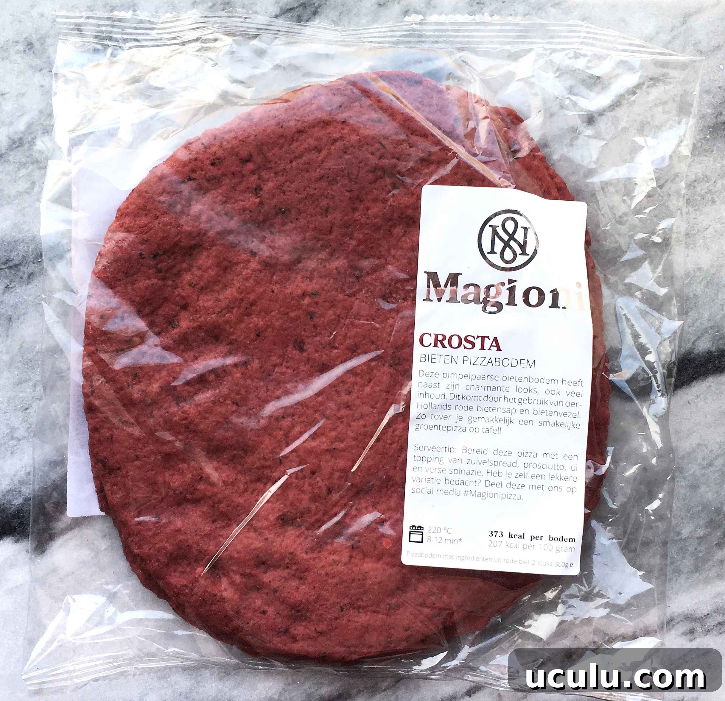 Magioni Beet Pizza Review: Trying Slice #3 and First Impressions 2 Beet pizza crust