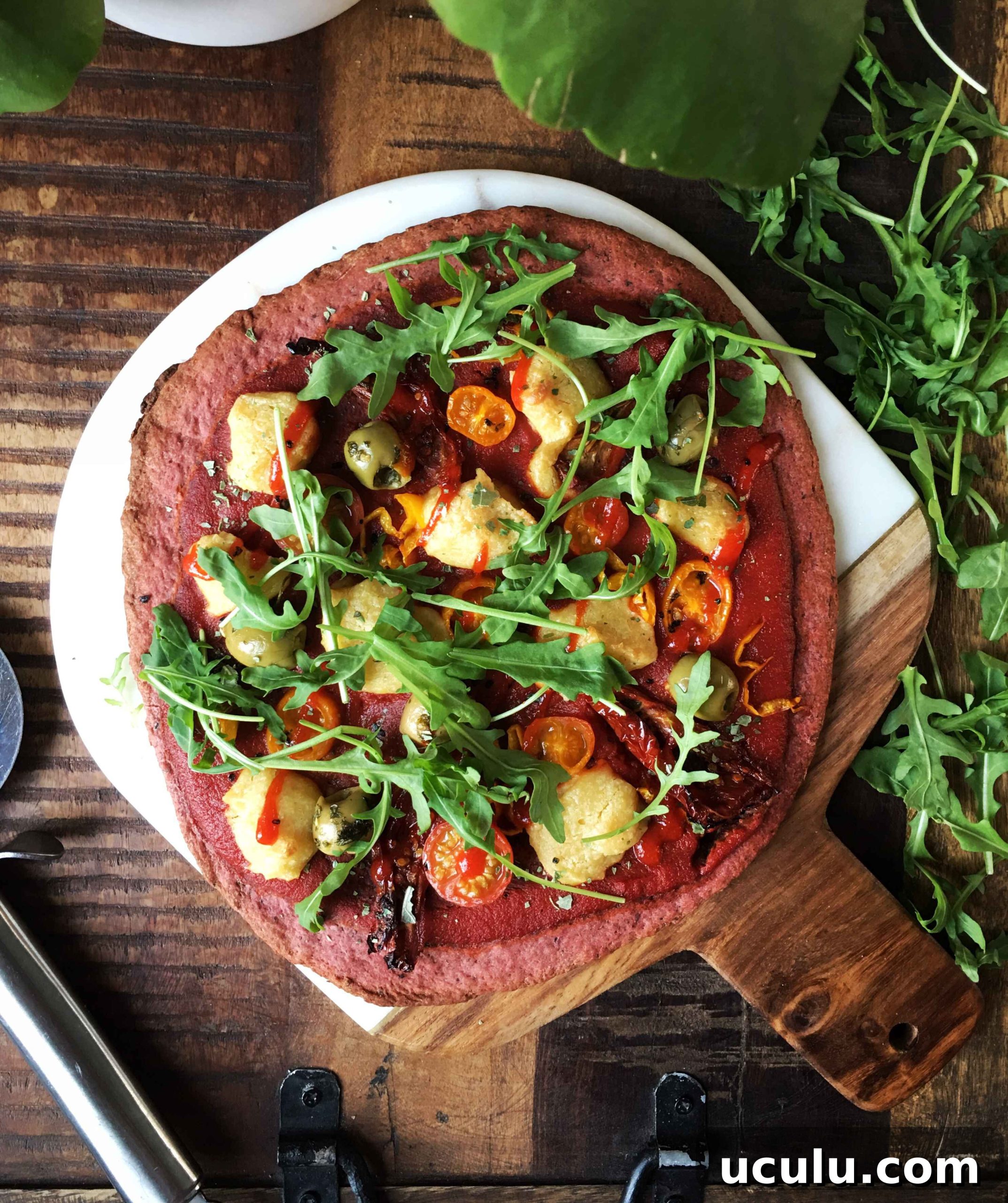 Magioni Beet Pizza Review: Trying Slice #3 and First Impressions 3 Topped beet pizza