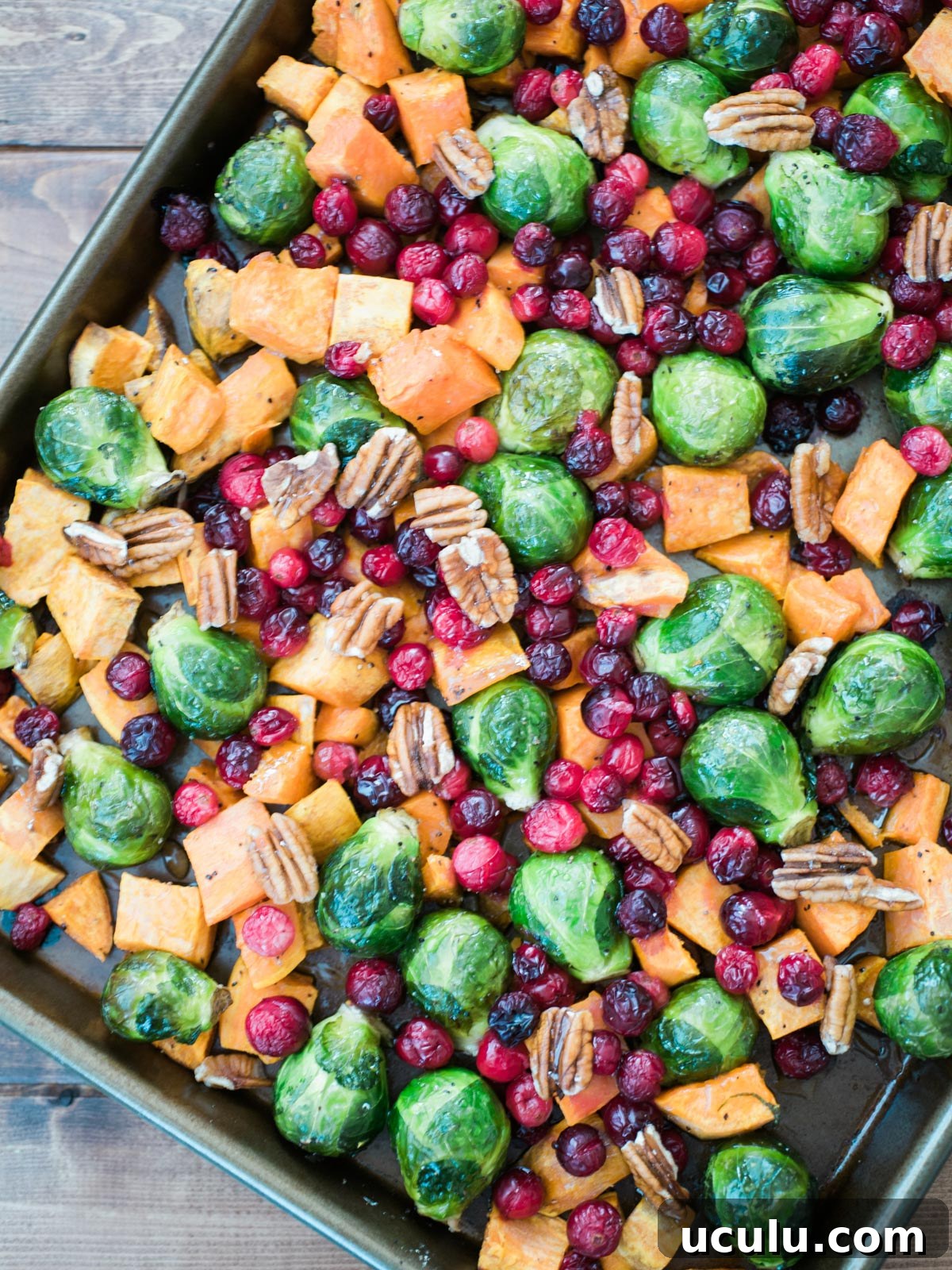 vegetables on a baking sheet